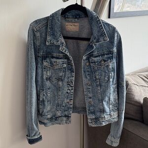 We The Free Distressed Blue Jean Jacket